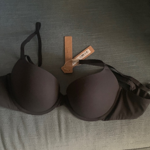 SKIMS Women's Black Push-up Demi Bra NWT Size 36B - Picture 1 of 5